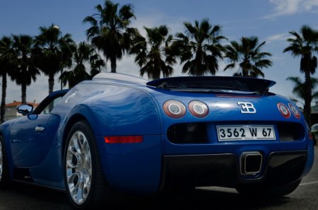 Blue Bugatti - cars, car, blue, buggati