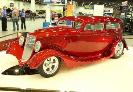 '34 Ford Sedan - 1934, Red, Ford, Classic