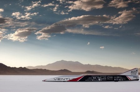 the venturi buckeye bullet electric car - fast, car, clouds, electric, desert