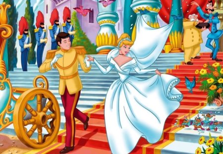 ~To The Happy Couple~ - love, princess, wedding, couple, movie, colorful, wedding dress, prince charming, cinderella, romance, disney, classic, fairy tale, marriage