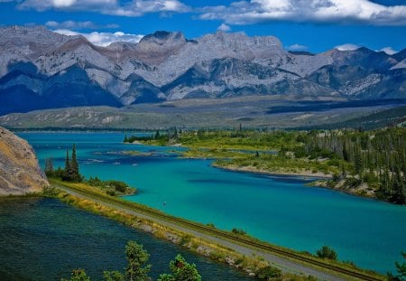 Canada - Alberta - Bow River, Canada, Bow Lake, Alberta