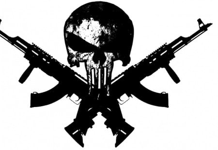 THE PUNISHER - skull, punisher, film, guns