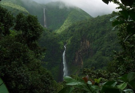 Carbet Falls - Guadeloupe - Leeward Islands - guadeloupe, leeward islands, carbet falls, caribbean