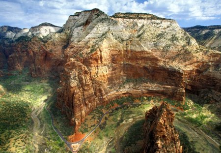 Zion National Park, Utah - fun, nature, mountain, clouds