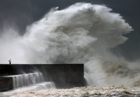 Gone fishing - landscapes, oceans, water, tidal wave