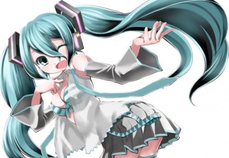 Miku - hatsune, hatsune miku, blue eyes, miku, cant think of a fourth