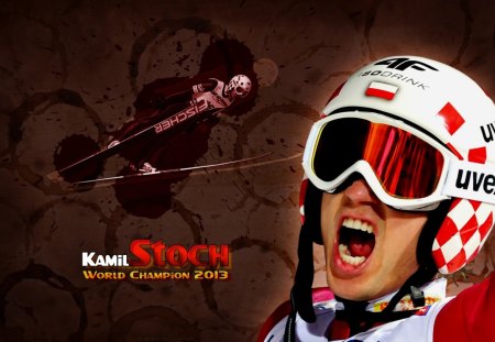 Kamil Stoch - ski jumping, kamil stoch, world champion, skiing