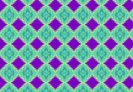 abstract1 - green, diamonds, purple, 22657