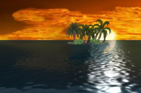 ~Sunset~ - fantasy, sunset, nature, view