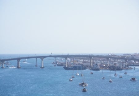 Bahamas Bridges - oceans, photography, bridges, boats