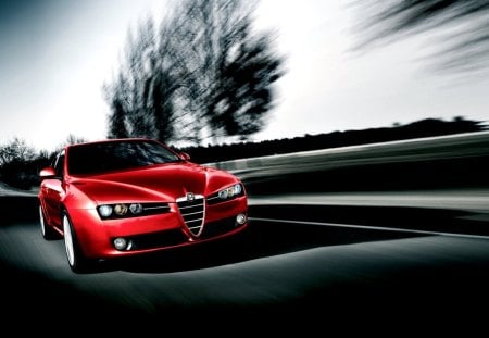 Alfa Romeo - a gorgeous design - nice, car, red, quick