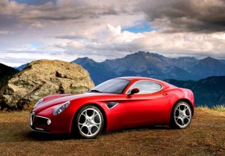 Alfa Romeo - beautiful in red - new, red, alfa romeo, car