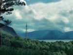 communication tower in nature