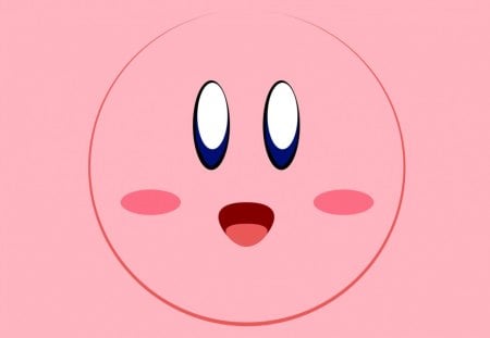 Kirbys Smile - smile, kirby, nintendo, pink