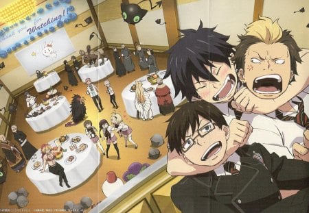 Blue Exorcist - Rin Okumura, Ryuji Suguro, Yukio Okumura, Ao no Exorcist