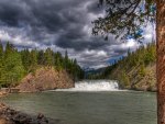 fantastic waterfall scape hdr