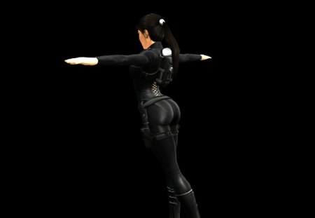 Lara Croft Balancing - lara, croft, girl, hot