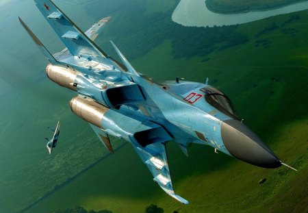 Fullback - sukhoi, plane, jet, russia