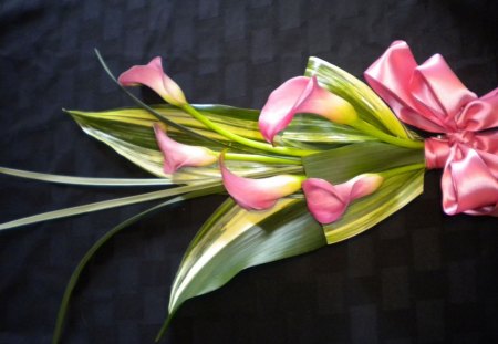 Calla Lilly Bouquet - bouquet, spring, lillies, calla lilly, pretty, pink, beautiful, calla, clowers