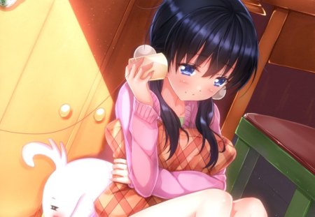 Hello.... - pretty, anime, anime girl, female, kawaii, girl, lovely, long hair, sweet, cute, nice