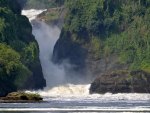 waterfall from a river gorge