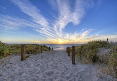 *** Beach *** - nature, beaches, sky, beach, landscape, blue