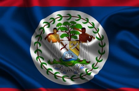 Belize - symbol, satin, Belize, country, flag