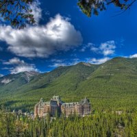 fantastic hotel resort in the mountains hdr