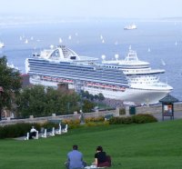 Crown Princess on Saint Laurence river