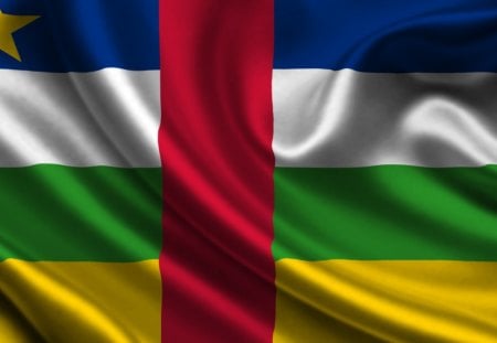 Central African - texture, central african, flag, satin