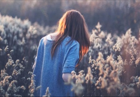 lost - alone, women, lonely, hair