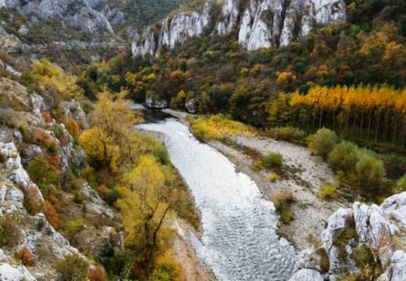 Autumn river - autumn, trees, mountain, photography, bulgaria, nature, river, colors, photo