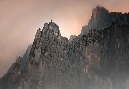 On Top - rocks, nice, clouds, photo, photography, nature, mountain, bulgaria