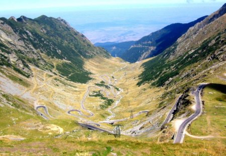 Transfagarasan Romania - landscape, mountain, transfagarasan, carpathian, spectacular, road, long