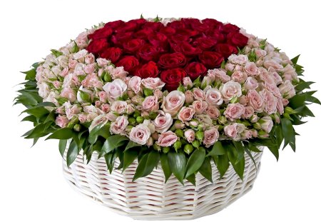 *** Basket of  lovely roses *** - flowers, roses, basket, nature, flower