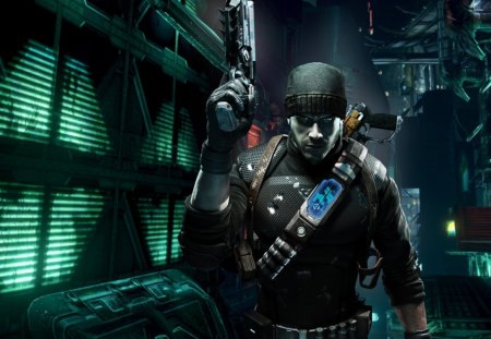 Stunning Warrior - soldier, dark, epic, game, prey 2