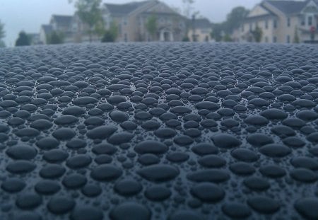 amazing water drops - house, drops, mist, water