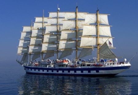 wonderful tall ship - sail, sea, sailing, ship