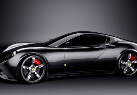 One Hot Ferrari - super ferrari, ferrari, black ferrari, one hot ferrari