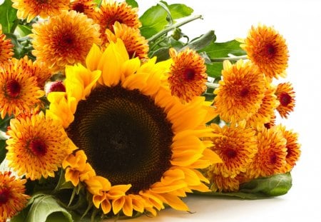 * Beautiful yellow bouquet * - nature, yellow, bouquet, flowers, flower