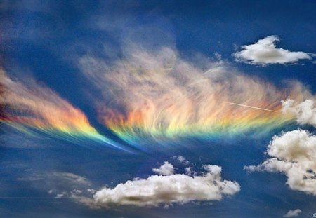 FIRE CLOUDS - RAINBOW CLOUDS, BEAUTIFUL, NATRE, SKY