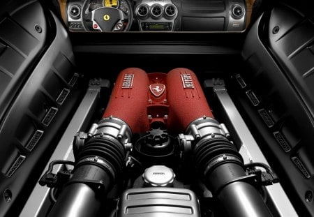 Ferrari Engine Compartment - cars, ferrari