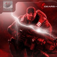 Gears of War - Red w/ Lightning