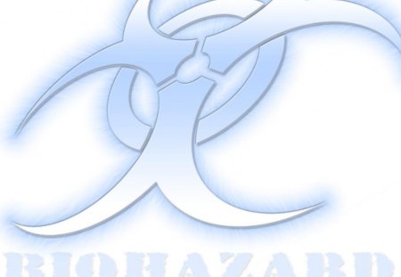 Biohazard - Soft Blue - soft blue, biohazard