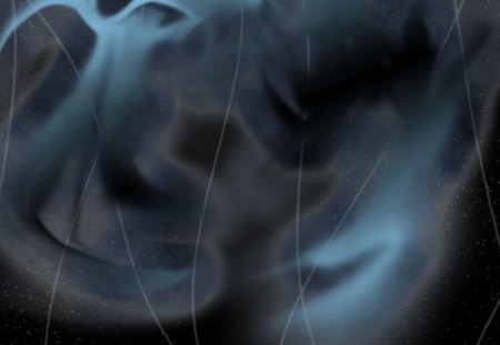 Smoke N' Space - space, black, smoke, abstract, stars, blue