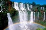 Rainbow in waterfalls