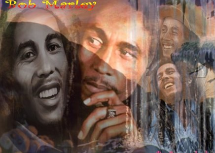 King of Reggea - famous singers, portret, backgrounds, watefall