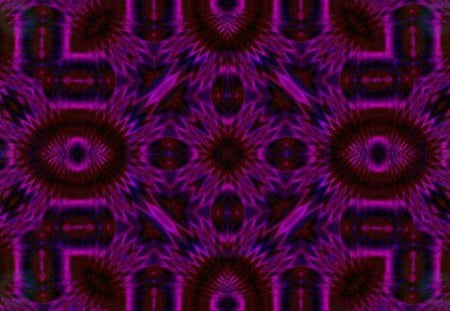 kaleidoscope pattern - plain background, purple, abstract, dark, kaleidoscope, red, pattern, texture