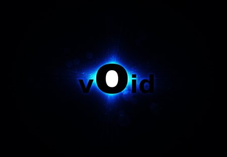 This is the Void - void, blue, center