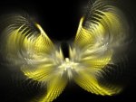 Yellow Fractal Butterfly